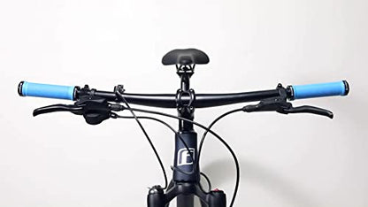 Dymoece Bike Handlebar Grips,Bicycle Handle Grip Ergonomic Design Dual Lock-on for Mountain Bike MTB BMX Foldable Downhill - color: Black