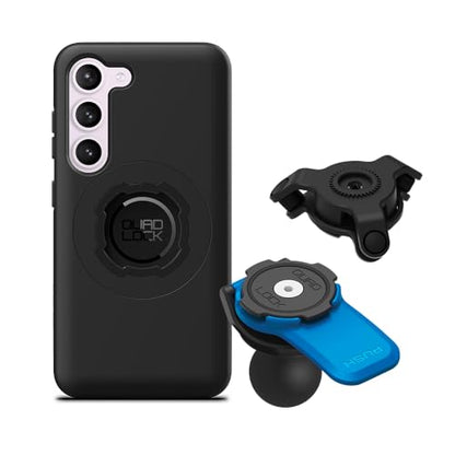 Quad Lock 1" Ball Adaptor for Motorcycle Phone Mount with Vibration Dampener and MAG Phone Case for Galaxy S23 - size: Galaxy S23
