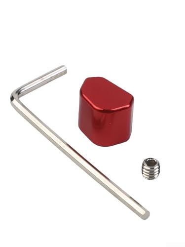 CNC Switch Button Turn Signal Key Cap, Aluminum Alloy Replacement Part, Fit for Honda Motorcycle(red) - color: red