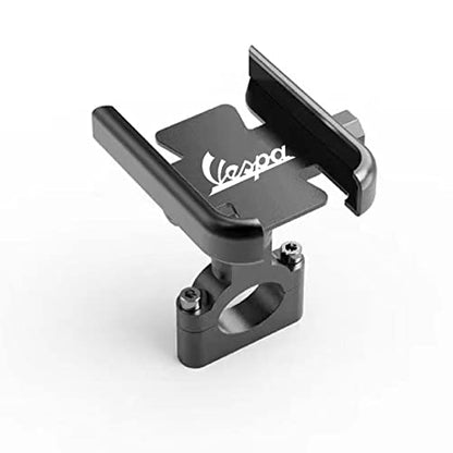 for Vespa LX LXV Sprint GTS GTV 50 150 250 300 300ie Accessories Motorcycle Handlebar Mobile Phone Holder GPS Stand Bracket,Handlebar Black - color: Handlebar Black