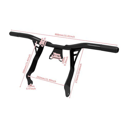 Motorcycle Crash Bar Engine Guard Highway Crash Bar Fit for Harley Touring Street Glide Road Glide Road King Electra Glide Ultra (2014-2023 Touring) - size: A- Engine Guard For 14-23 Touring