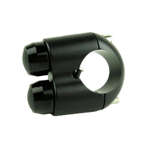 2 Buttons Aluminum Motorcycle Handlebar Switch Turn Signal Horn Headlight Starter Power Control for 7/8 inch bar Bobber Cafe Racer Chopper (Black, Fit 7/8 inch Handlebar) - color: Black, size: Fit 7/8 inch Handlebar