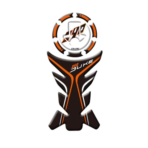 AL-mart Motorcycle Gas Cap Tank Pad Sticker Decal Protector Anti-Slip Heat Insulation Fits for KTM 125/200/390 Duke - color: Black