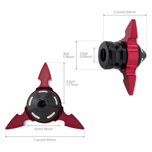 Windance 4pcs Front Wheel Frame Sliders Aluminum Alloy Dart Shape Front Fork Crash Protection Cup for Motorcycles Motocross Moped Scooters Dirt Pit Bikes (Red) - color: Red