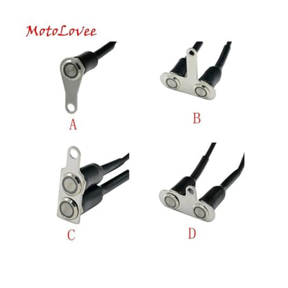 Stainless Steel Motorcycle Switch ON-Off Handlebar Adjustable Mount Waterproof Switches Button DC12V Fog(D3) - color: D3