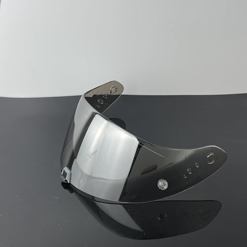 R1 Air Helmet Visor Replacement,Tinted Motorcycle Helmet Face shield Windshield lens for R1,R1 Air,R1 EVO,T520,ST1400,391 (Revo Clear Silver) - color: Revo Clear Silver