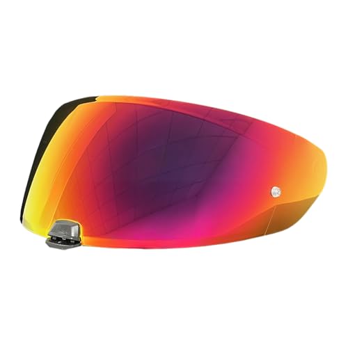 i10 Helmet Shield for i70/i10/HJ-31 Helmets, UV Protection Windproof Moto Helmet Visor Shield Helmet Accessories (Revo Rose Red) - color: Revo Rose Red