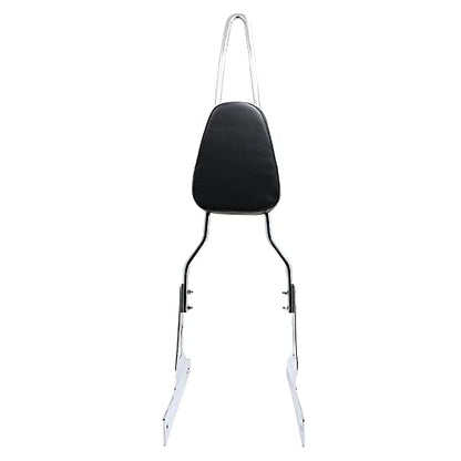 Motorcycle Detachable Pad Passenger Backrest Sissy Bar for 2006-2016 Harley Davidson Dyna FLD Street Bob FXDB FXD Wide Glide Super Glide Custom FXDC Low Rider FXDL Chrome - color: Chrome