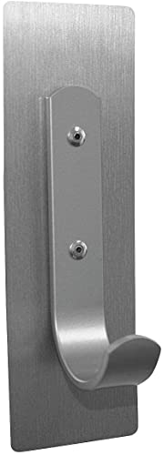Magna Visual Magnetic Satin Steel Hook – Secure Coat, Hat & Handbag Storage on Any Steel Surface - size: 5 LB Capacity