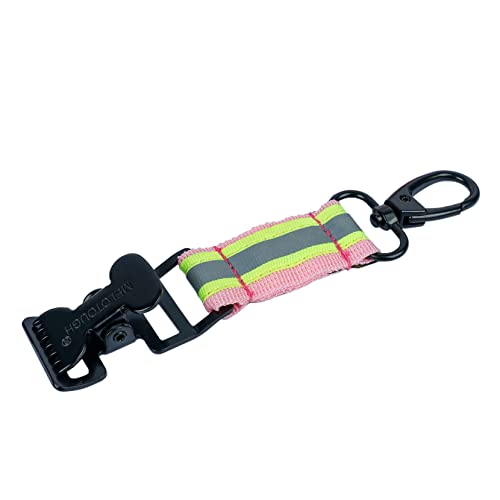 KUNN Firefighter Glove Strap Safety Glove Holder Clips for Work with Alligator Clip - color: Pink