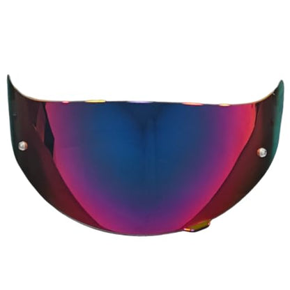 C91 Helmet Shield Replacement,HJ-17 Motorcycle Helmet Visor Compatible with HJC C91/C90/C91N/CL-MAX 2/CL-MAX 3/is-MAX 2/is-MAX BT/SY-MAX 3(Revo Rose Red) - color: Revo Rose Red
