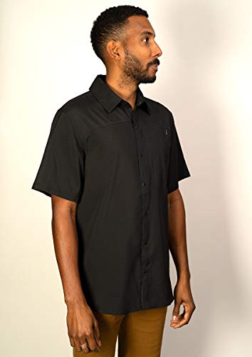 Club Ride Apparel Protocol Short Sleeve Cycling Jersey - Men's Snap Down Biking Top - color: Raven, size: Small