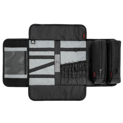 TUSK Delano Tool Roll - Roll-Up Tool Pouch Wrench Sturdy Organizer Tool kit Compatible with Harley, Enduro, Dirt Bike, UTV, and Motorcycle Accessories Gear,