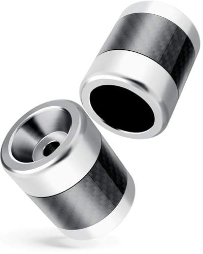 MoKitDora Motorcycle Frame Sliders Aluminum Alloy for Harley 1.25" Saddlebag Guard Highway & Flat-out Crash Bar, Silver - color: Silver