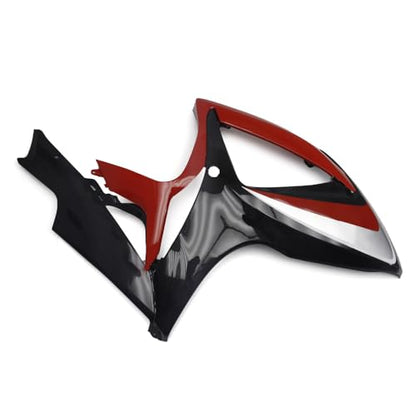 FLPRO Motorcycle Fairing Kit Compatible for Suzuki 06 07 GSXR600 GSXR750 K6 2006 2007 GSX-R600 GSX-R750 Fairings ABS Plastic Injection Bodywork Gloss Red Black - color: Glossy Red Black