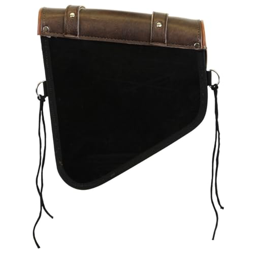 Vance Leather Highland Drifter Distressed Brown Right Side Motorcycle Swing Arm Bag Universal Fit for Harley, Honda, Yamaha, Kawasaki & Indian Cruiser Models - style: Highland Drifter - Right Side
