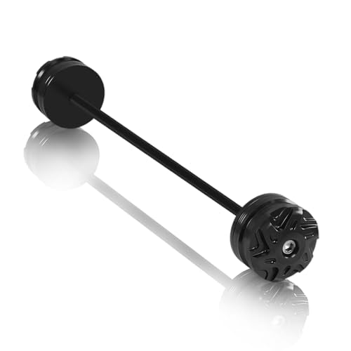 CNC Motorcycle Rear Wheel Fork Axle Slider Crash Protector Fit for Ninja650 Ninja1000 Z900 YZF-R7 R1 R6 MT-09 MT-07 MT07 CRF1100L CBR650R CBR1000RR GSXR 600 750 GSX-S1000 RSV4 and Other Models - color: Black, size: Rear