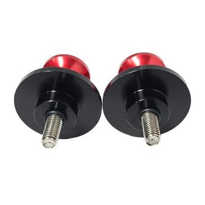 2pcs M10 X1.5 Motorcycle Swing Arm Spools Sliders CNC 10mm Swingarm Stand Screw Replacement for Kawasaki Ninja 300 250 VULCAN S 650 900 Z750 ER-6F ER-6N Versys 1000 650 ZX-10R ZX-12R（Red) - color: Red