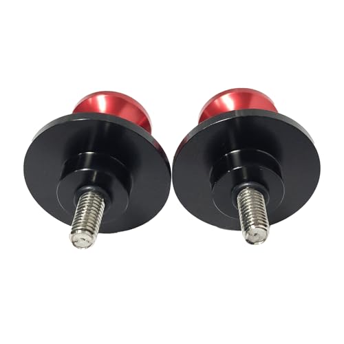 2pcs M10 X1.5 Motorcycle Swing Arm Spools Sliders CNC 10mm Swingarm Stand Screw Replacement for Kawasaki Ninja 300 250 VULCAN S 650 900 Z750 ER-6F ER-6N Versys 1000 650 ZX-10R ZX-12R（Red) - color: Red