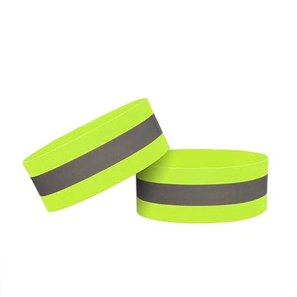 Reflective Bands for Night Walking 10PCS Reflective Wristbands Reflective Arm Bands for Runners Reflective Ankle Bands Cycling Reflective Running Gear - color: Green