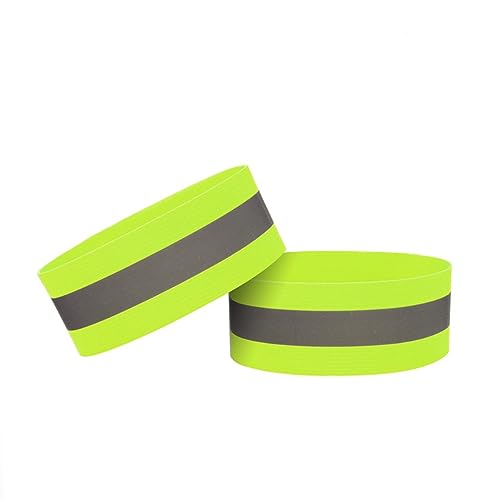 Reflective Bands for Night Walking 10PCS Reflective Wristbands Reflective Arm Bands for Runners Reflective Ankle Bands Cycling Reflective Running Gear - color: Green