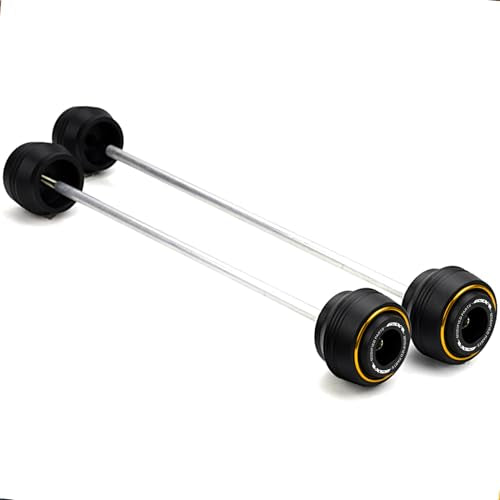 Motorcycle Front Rear Fork Sliders Wheel Frame Slider Crash Protector Axle Slider Crash Pads Compatible With 2026 GSXR 600 GSX-R 750 1000 GSX-R750 gsx-r600 gsxr1000 r (Gold) - color: Gold
