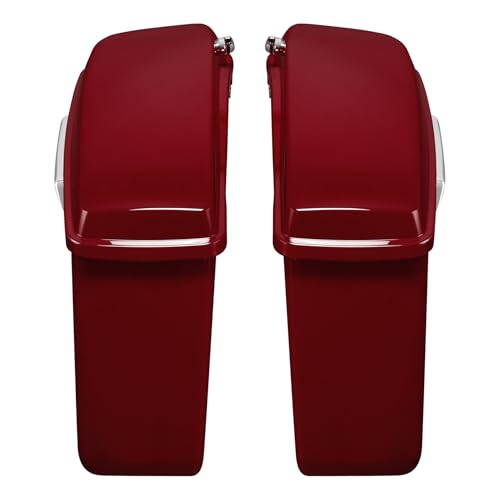 HR3 Billiard Red Hard Saddlebags Compatible with 2020 Road Glide Special FLTRXS Street Glide Special FLHXS (Replace for OEM) Fit for 2014-2023 Harley Touring Models - color: Billiard Red