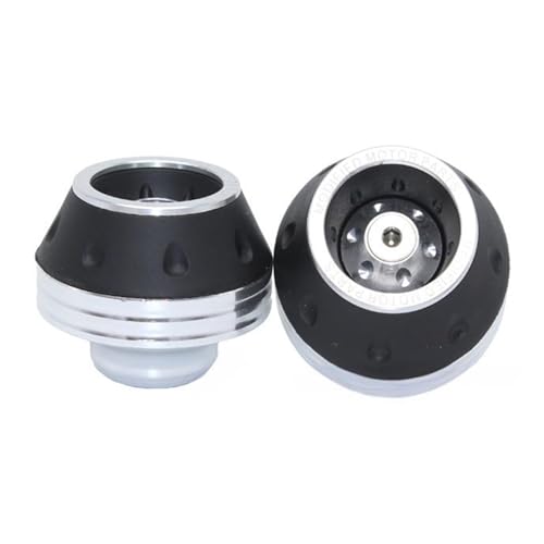 Motorbike Falling Protections Motorcycle Front Fork Frame Sliders Scooter Wheel Pad Wheel Crash Protector Daily Commute Motorcycle Gear - color: Silver