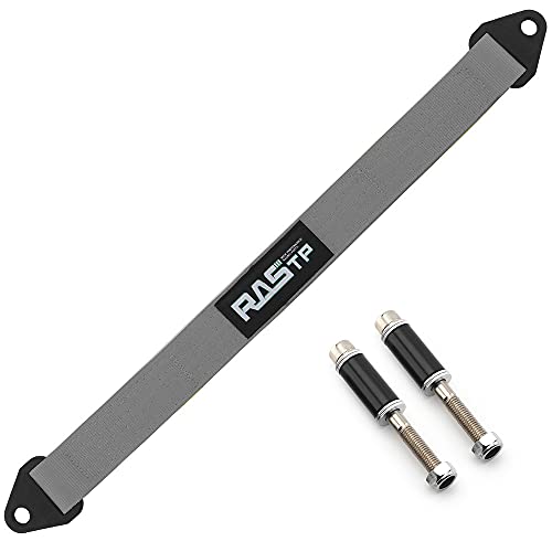 RASTP Limit Strap, Premium Quad Wrap Limit Strap Car Hauler Axle Straps Truck Wrecker Wheel Tie Down Strap with 10,000 Lb Webbing Strength (24 Inch,Gray) - color: Gray, size: 24 Inch