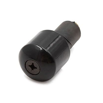 uxcell 2pcs 17mm Black Motorcycle Anti Vibration Handle Bar End Grip Caps for GS