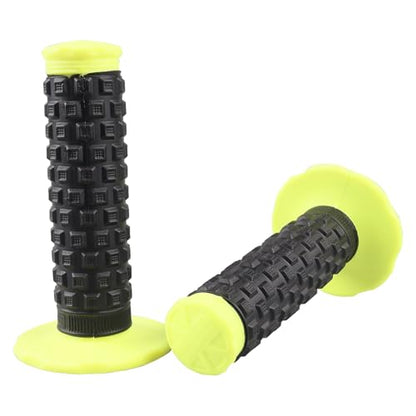 7/8" Dirt Bike Grip Rubber Anti-Slip Universal Motorcycle Grips Handlebar Racing Grip for Motocross Mini Bike Surron Light Bee x Grips KLX110 YZ450F XR50 CRF80 Motocross Grips - color: Yellow