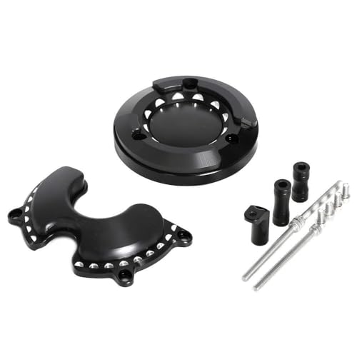 Monkey125 Left Right Engine Cover Protector Slider Compatible with Monkey 125 Super Cub C125 2018-2021 3D CNC Motorcycle Accessories Engine Crankcase Guard (Black) - color: Black2
