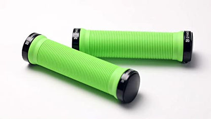 Dymoece Bike Handlebar Grips,Bicycle Handle Grip Ergonomic Design Dual Lock-on for Mountain Bike MTB BMX Foldable Downhill - color: Green