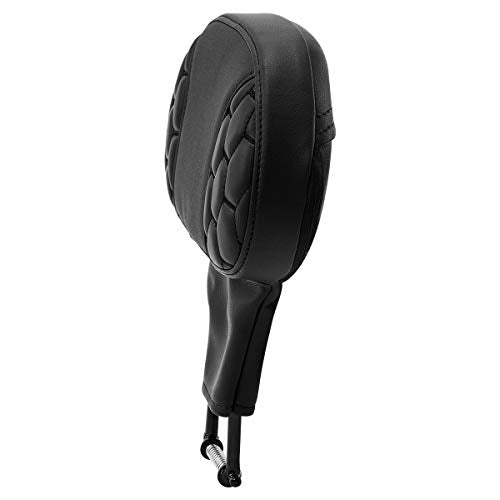 Rider Sissy Bar, SLMOTO Honeycomb Designed Driver Rider Backrest Pad Fit for Harley Road King CVO Street Glide 2014-2023 - color: Black Rider Backrest1