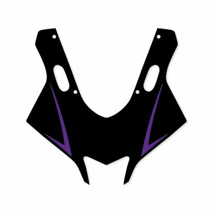 Motorcycle Front Fairing Reflective Sticker Decals,Purple | Compatible with Yamaha YZF R25 R3 2019-2022 - color: Purple
