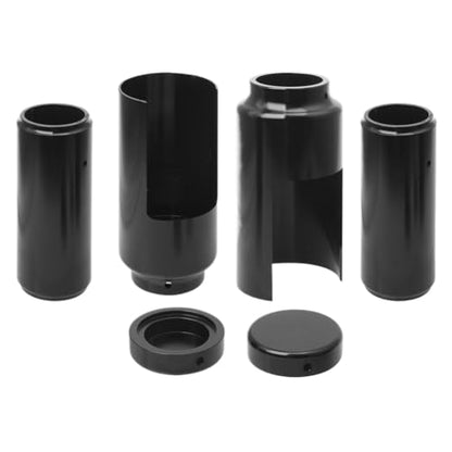 Motorcycle Aluminum Black Full Front Fork Covers Tube Caps Protector Compatible with Softail M8 Street Bob FXBB FXBBS 2018 2019 2020 2021 2022 2023 2024