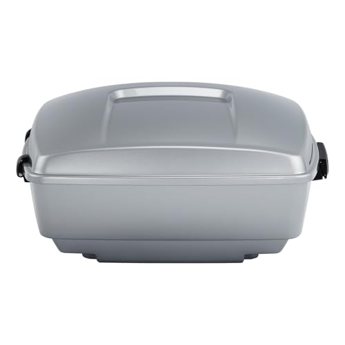 King Motorcycle Trunk Box Fit for Harley Touring 2014-2025 CVO Road King Road Glide Street Glide Electra Glide Ultra Limited Atlas Silver Metallic Pack - color: Atlas Silver Metallic(No Speaker Holes)