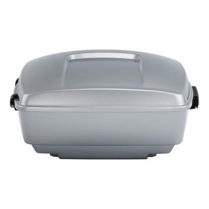 King Motorcycle Trunk Box Fit for Harley Touring 2014-2025 CVO Road King Road Glide Street Glide Electra Glide Ultra Limited Atlas Silver Metallic Pack - color: Atlas Silver Metallic(No Speaker Holes)