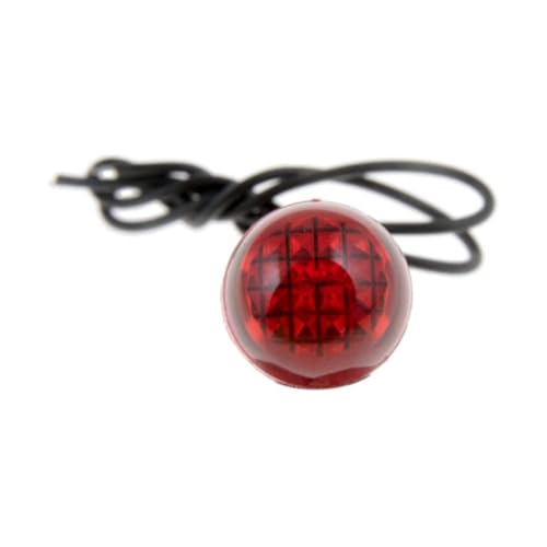 KarParts360 Multi-Purpose Warning Light | Red Lens Color | LED Bulb Technology | Red Color | Plastic Lens Material | Pressure Fit Attachment Method | 0.81 Inches Depth