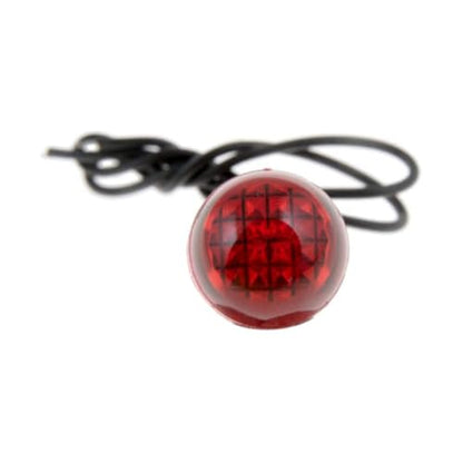 KarParts360 Multi-Purpose Warning Light | Red Lens Color | LED Bulb Technology | Red Color | Plastic Lens Material | Pressure Fit Attachment Method | 0.81 Inches Depth