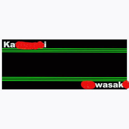 Motorcycle Garage Mat for Kawasaki Bikes, Motorbike Mat for Kawasaki Ninja Bikes, Bike Mat for Kawasaki, Display Mat for Kawsasaki Bikes,Bike Mat for Kawasaki Bikes, Rug for Kawasaki Bikes