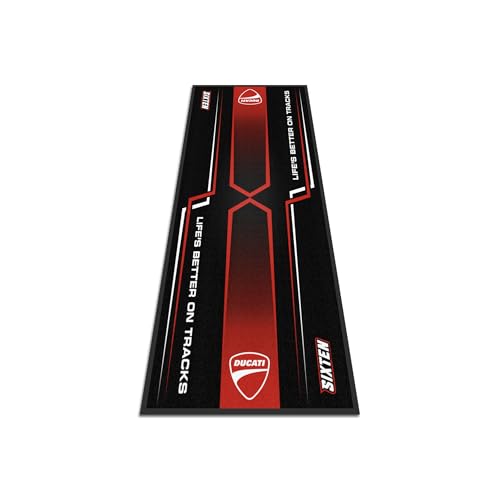 SIXTEN Motorcycle Mat for Ducati 37 x 94,5 in - Environmental Garage & Paddock - Washable, Oil-Absorbing & Eco-Friendly - XL Protective Mat for Dirt Bike, Enduro & Motocross (Fusion) - color: Fusion