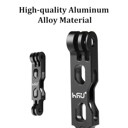 HSU Extension Arm for GoPro, Aluminum Helmet Stick Extension Arm Mount for GoPro Hero 13/12/11/10/9/8/7/6/5 Black, DJI Osmo Action and More (3.3") - color: 3.3" Black