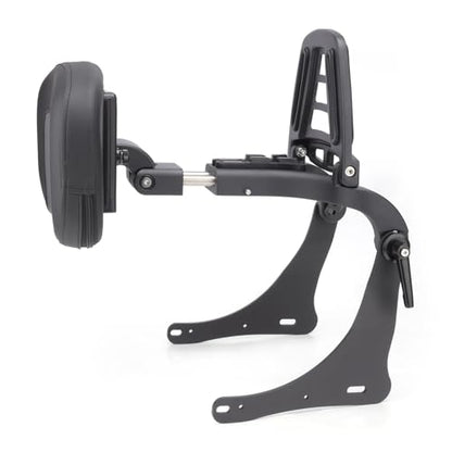 Motorcycle Multi Purpose Adjustable Sissy Bar, Driver/Passenger Backrest Pad with Folding Luggage Rack Mount Kit for Kawasaki Vulcan S 650 2015-2016, Vulcan S EN 650 2017-2024