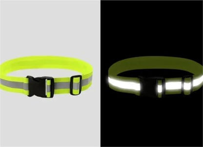 Reflective Bands 10pcs Reflective Band for Running High Visible Night Safety Gear for Arm Wrist Waist Ankle Adjustable Elastic Safety Reflective Belt for Cycling Running - color: Blue