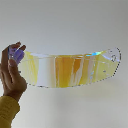 HJ-33 Helmet Visor For i90.Replacement Motorcycle Helmet Shield Compatible with HJC i90 (Revo Clear Blue) - color: Revo Clear Blue
