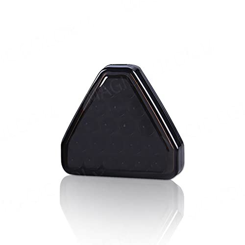 AIVYNA Car Pilot Lights Triangle Rear Brake Lamp Warning Strobe Stop Safety Light Bumper Light for F1 Style Motorcycle,Red case red lamp