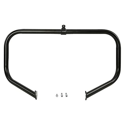 TCMT Highway Engine Guard Crash Bar Lower Vented Leg Fairing with 6.5" Speaker Pod Fit For Harley Touring 2014-2024 Road King Road Glide Street Glide Electra Glide - color: Black Crash Bar, Standard Leg, size: Style C Lower Vented Leg