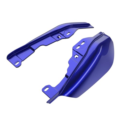 Advanblack 2025 Road Glide Mid Frame Air Deflectors Heat Shields Deflector for Harley Touring '09-'25 Harley RG, Street Glide, Road King (Blue Streak) - color: Blue Streak