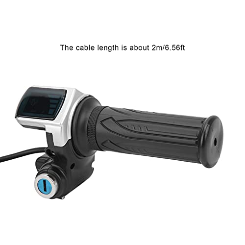 Electric Bike Throttle Grip Lock Key Set LED Indicator for Motorcycle Scooter 48V powersports throttles of grip adopts ABS material which